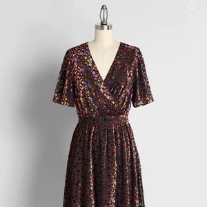 ModCloth Midi Velvet Dress size 2x